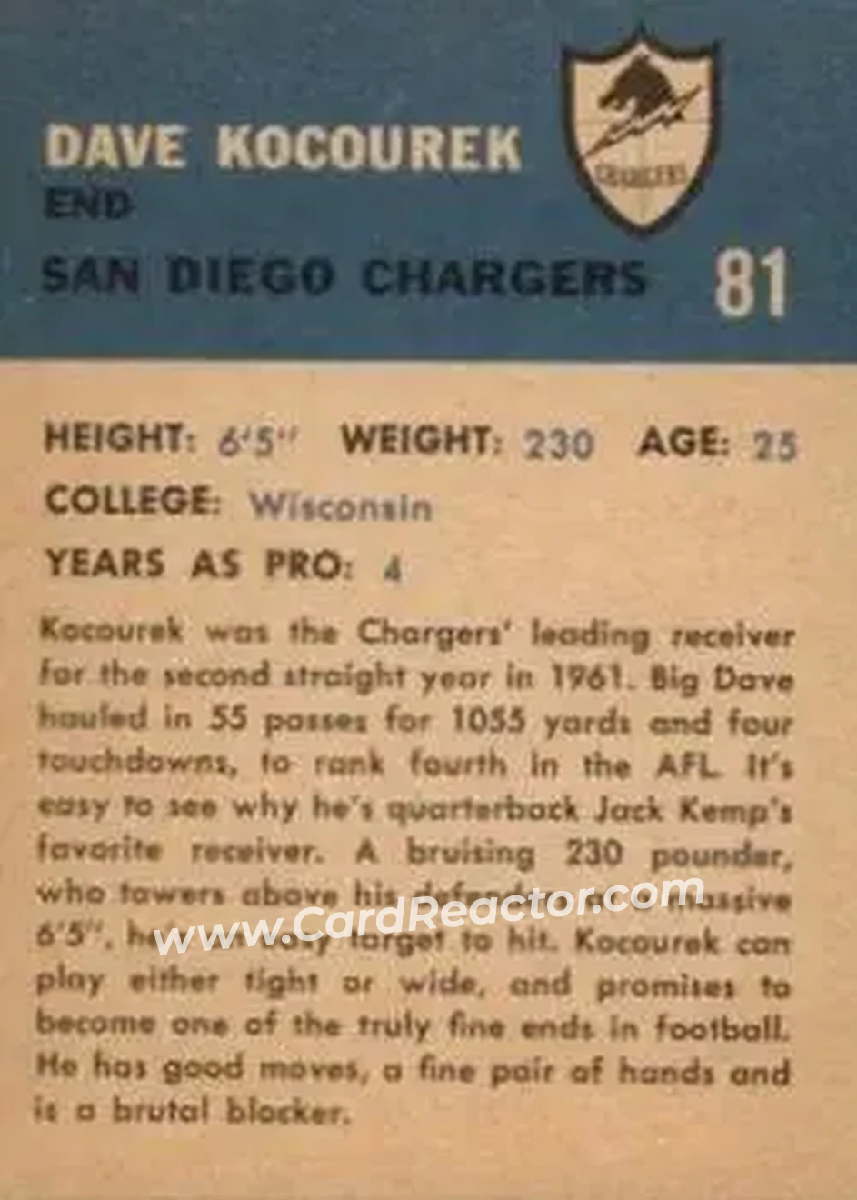 Back of Dave Kocourek