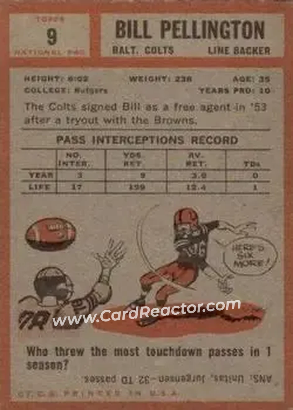 Back of Bill Pellington