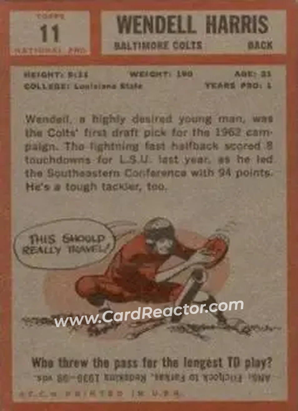 Back of Wendell Harris
