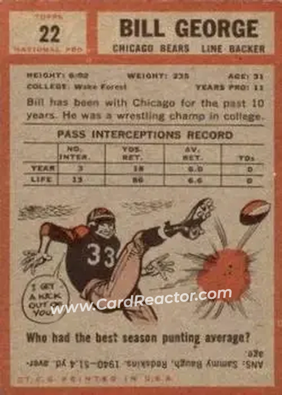 Back of Bill George