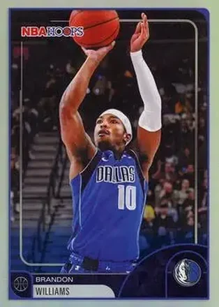 2025-26 Hoops #15 - Brandon Williams - Dallas Mavericks