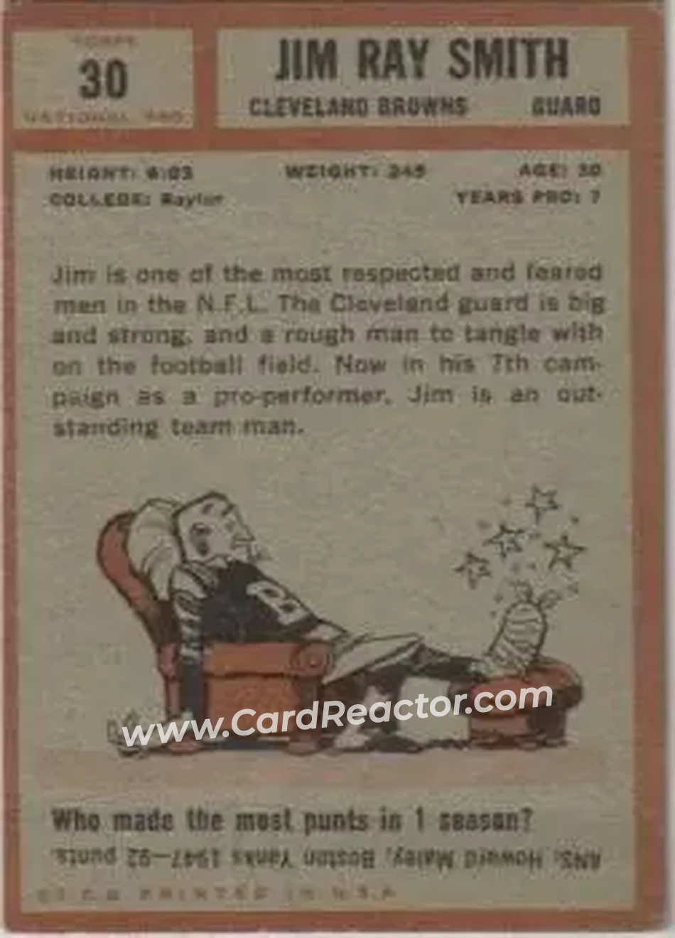 Back of Jim Ray Smith