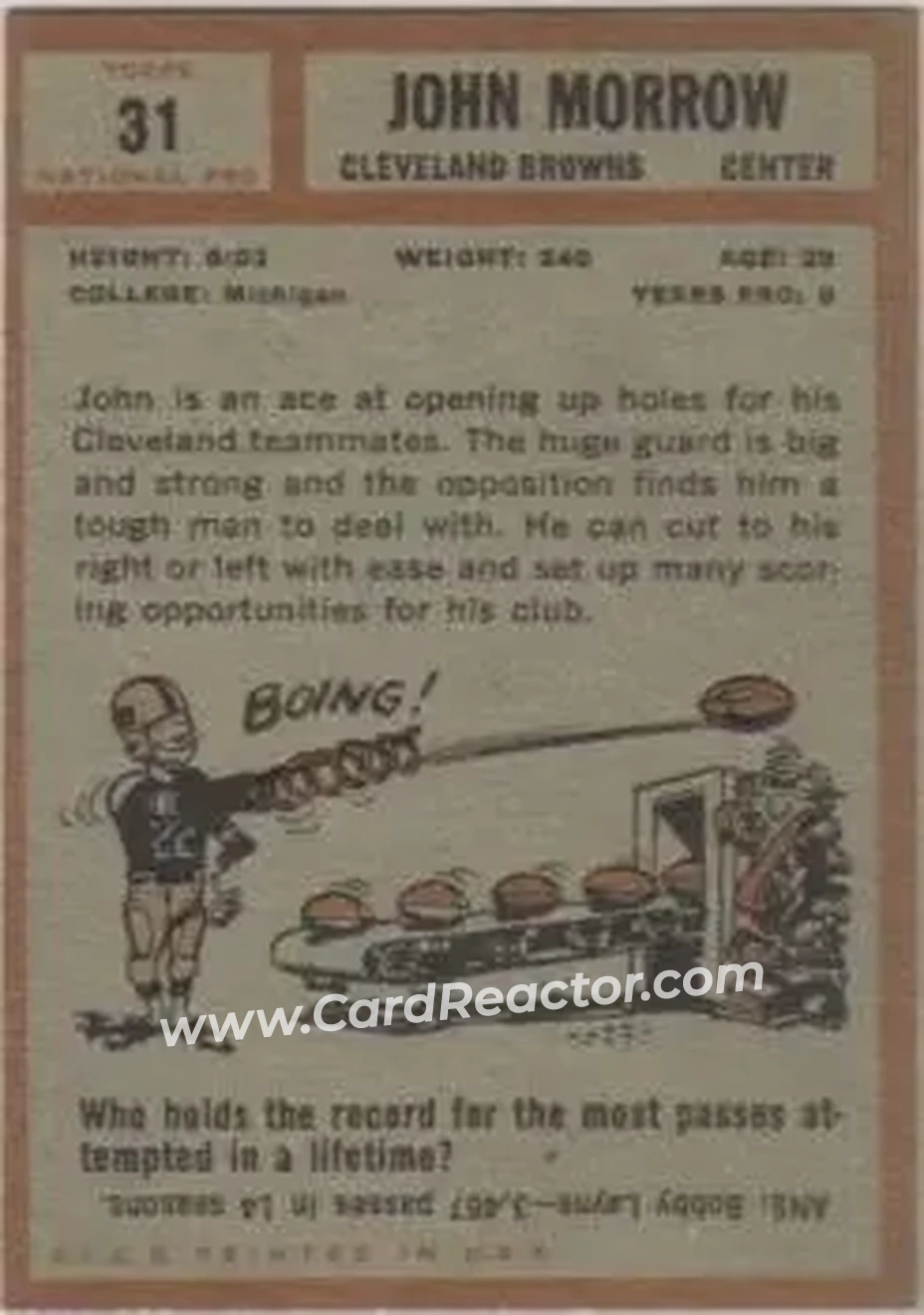 Back of John Morrow