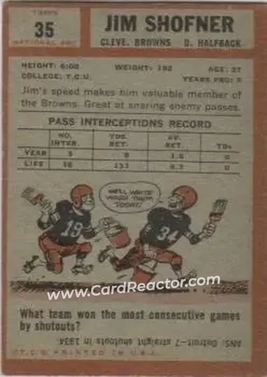 Back of Jim Shofner