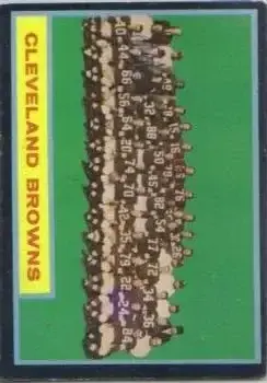 1962 Topps #37 - Browns - Cleveland Browns - Front