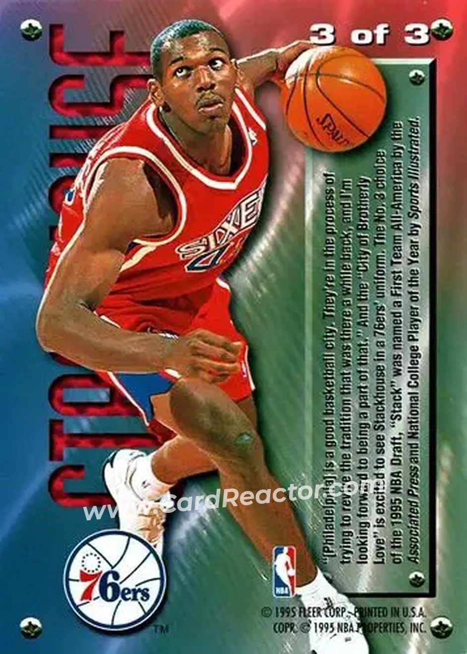 Back of Jerry Stackhouse