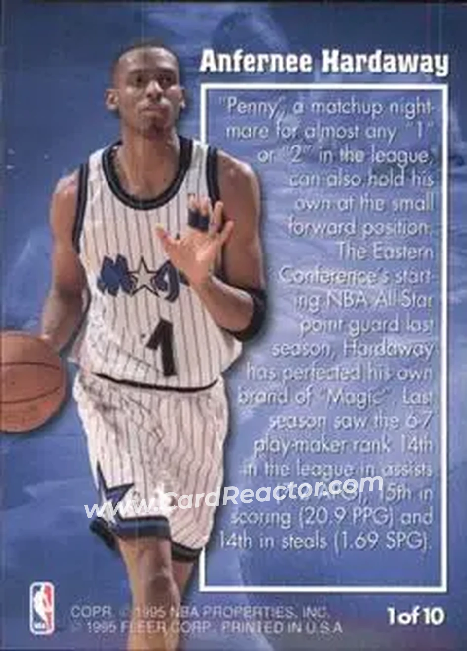 Back of Anfernee Hardaway
