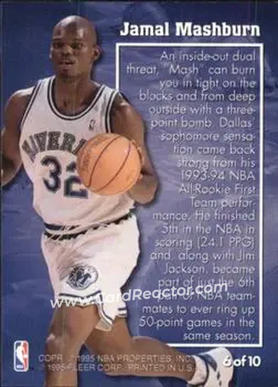 Back of Jamal Mashburn