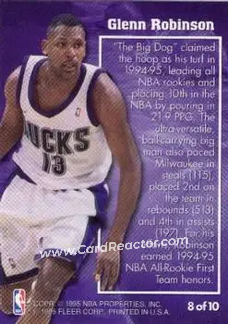 Back of Glenn Robinson