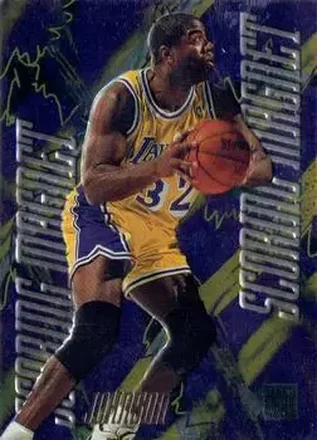 1995-96 Metal #3 Scoring Magnets Magic Johnson