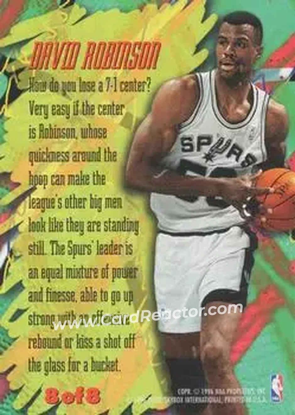 Back of David Robinson