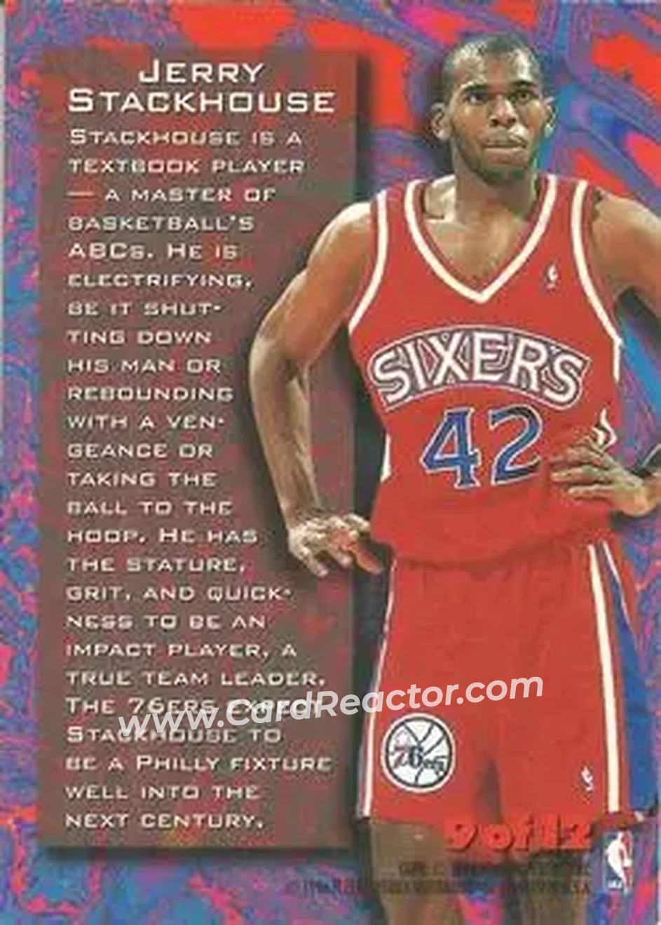 Back of Jerry Stackhouse