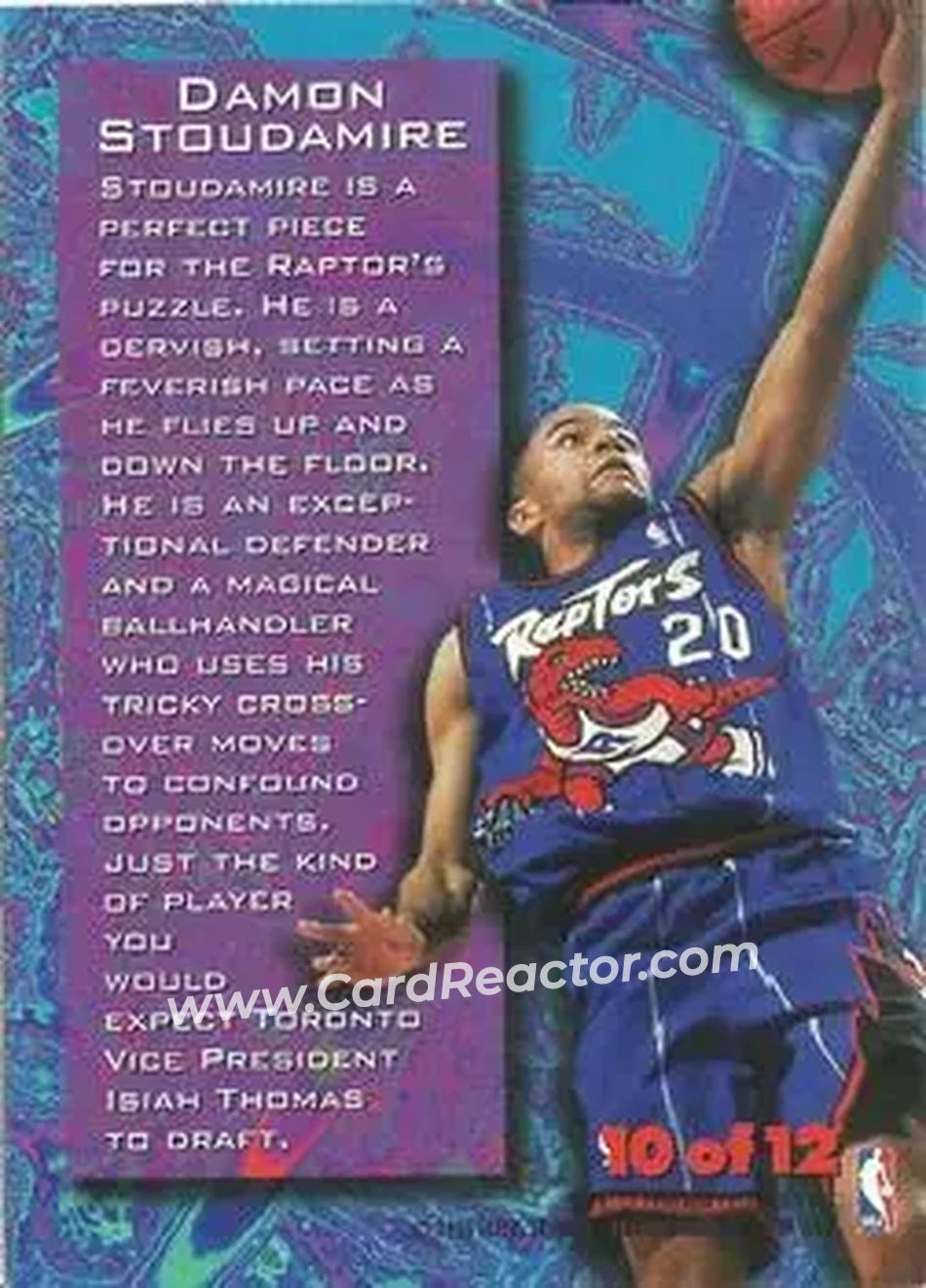 Back of Damon Stoudamire