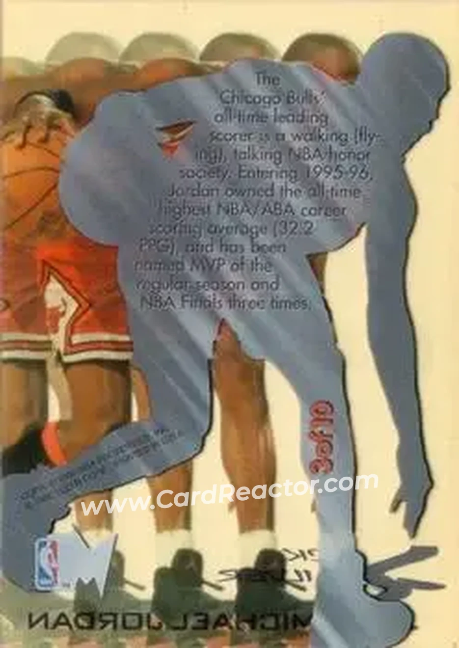 Back of Michael Jordan