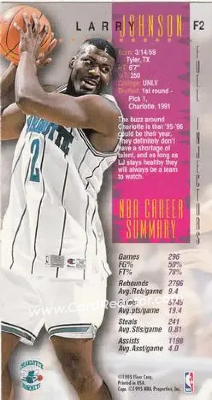 Back of Larry Johnson