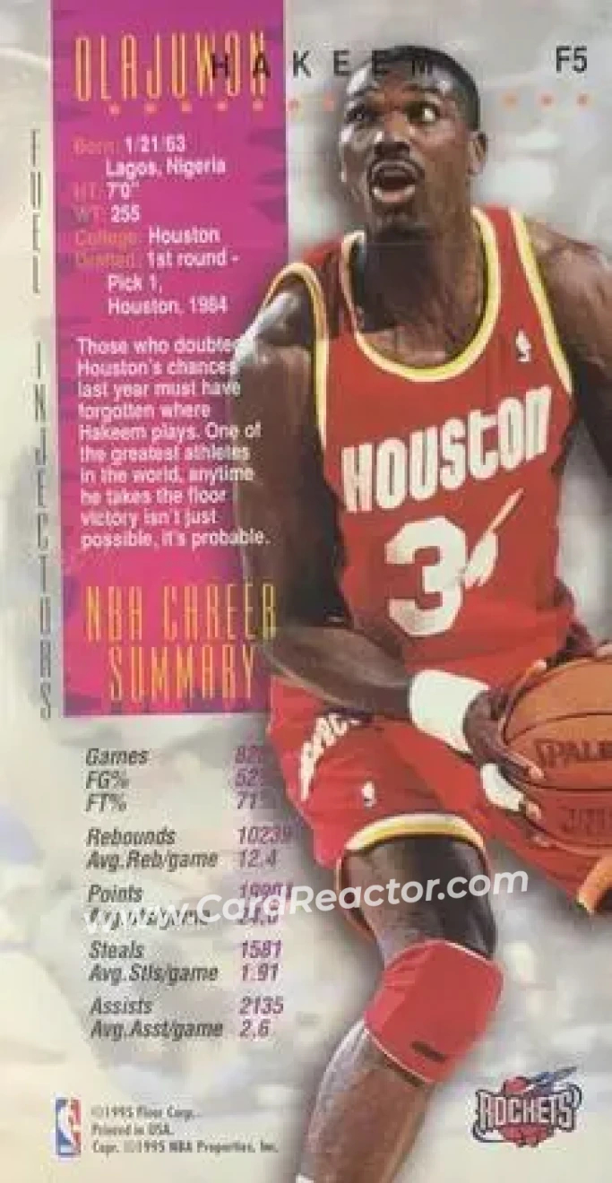 Back of Hakeem Olajuwon