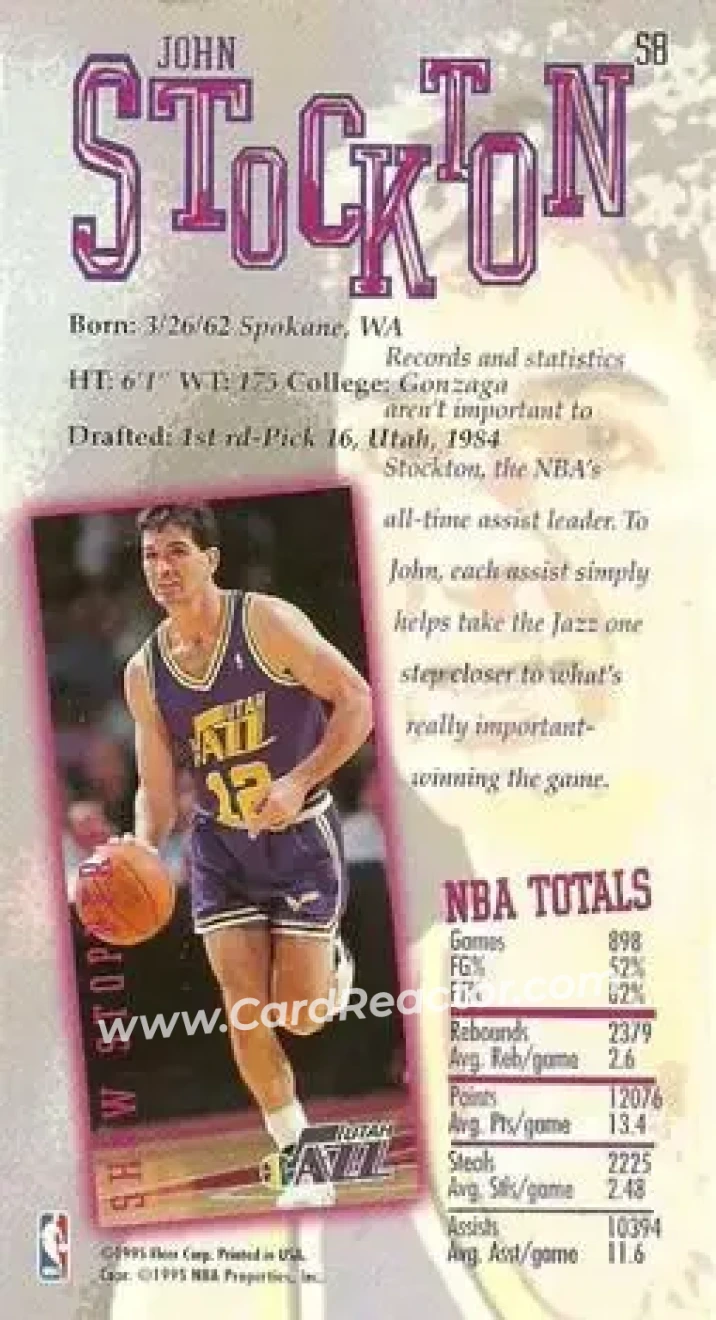 Back of John Stockton