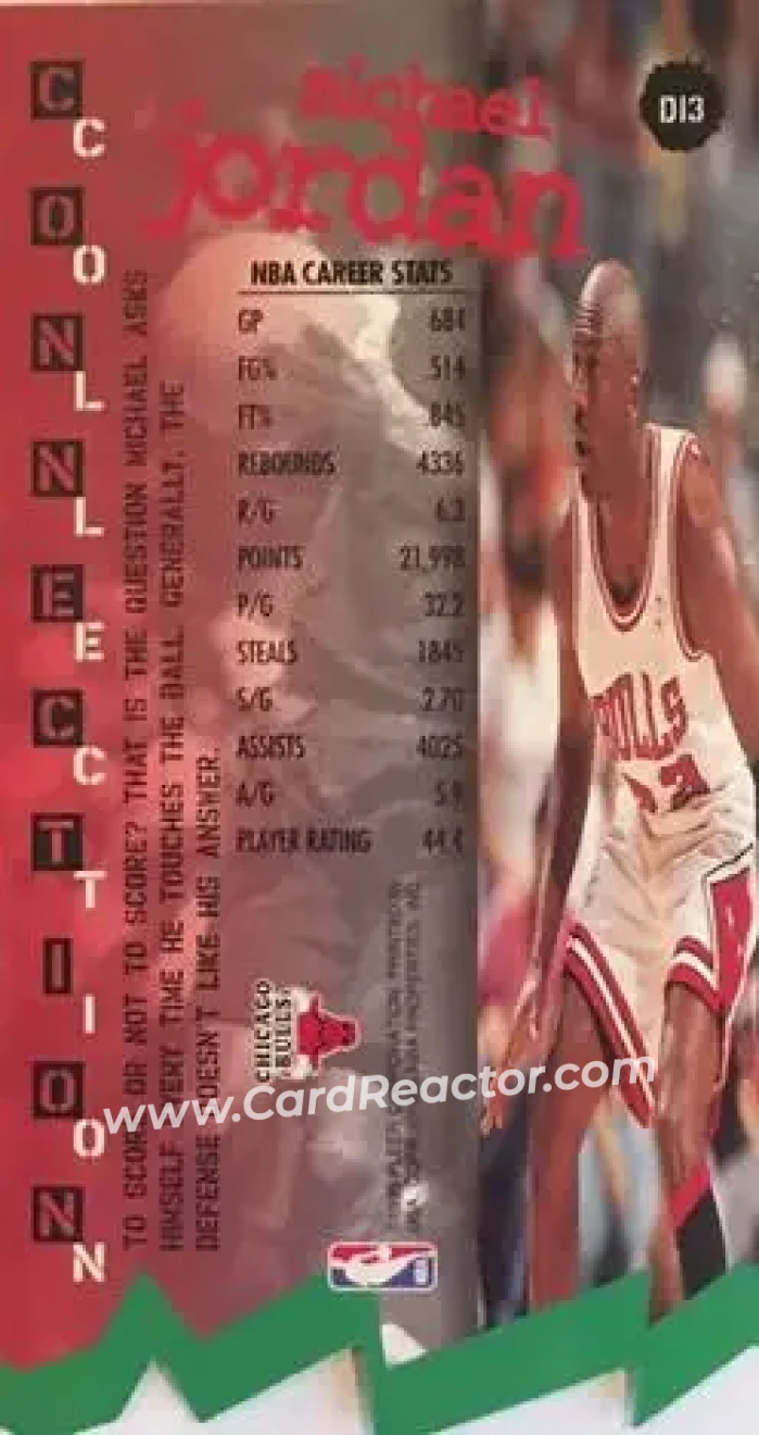 Back of Michael Jordan