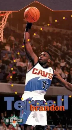 1995-96 Jam Session #D17 Die Cuts Terrell Brandon