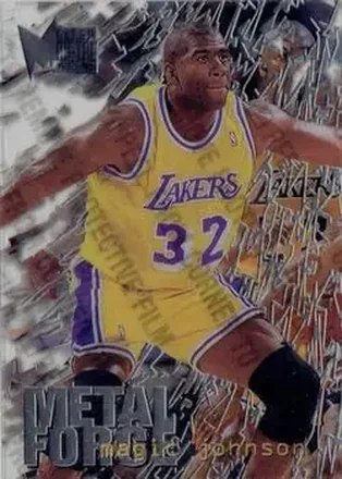 1995-96 Metal #6 Metal Force Magic Johnson
