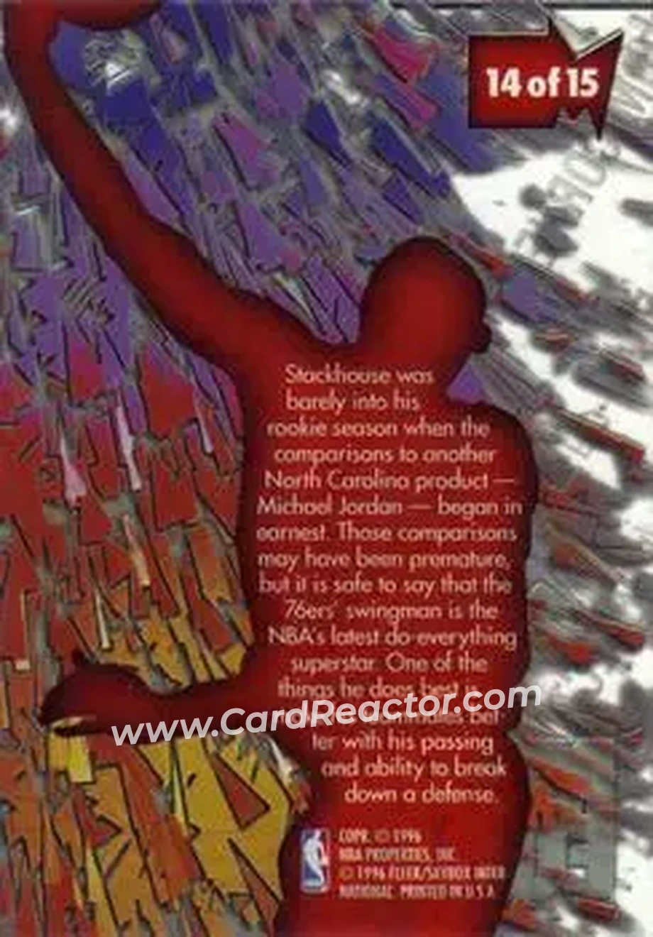 Back of Jerry Stackhouse