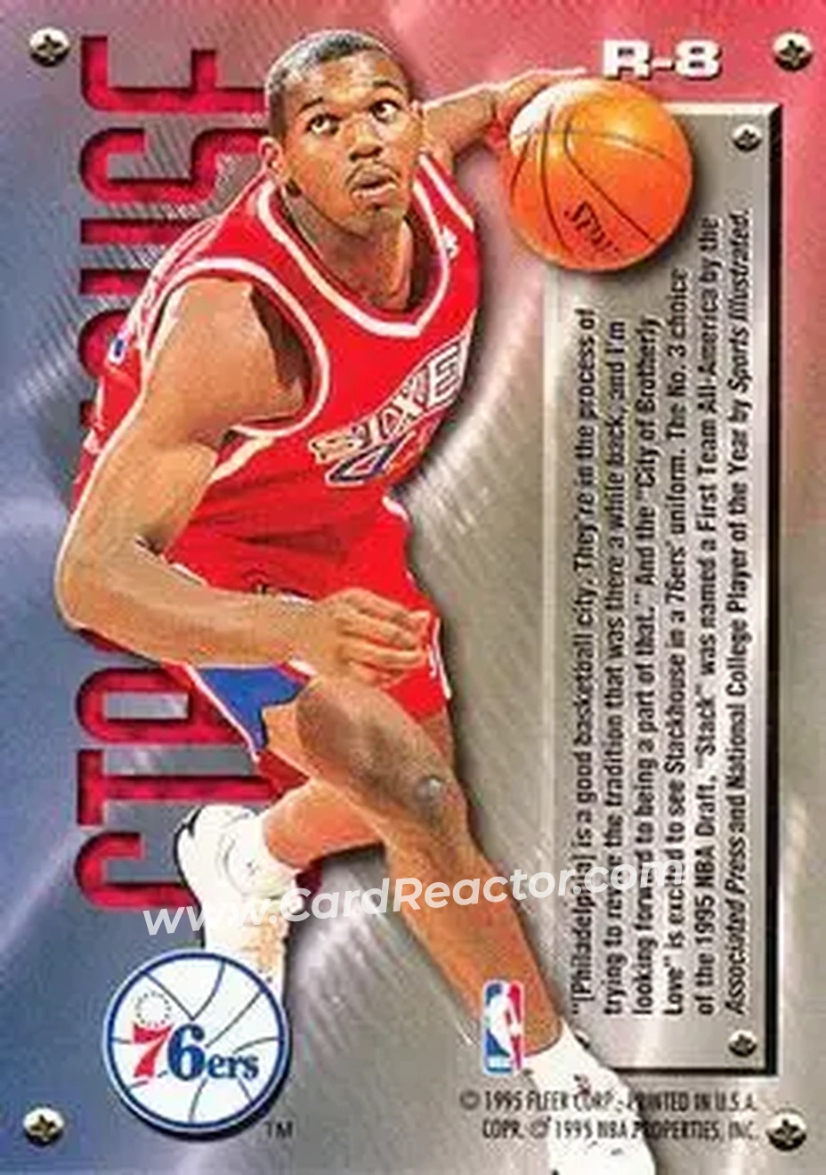 Back of Jerry Stackhouse
