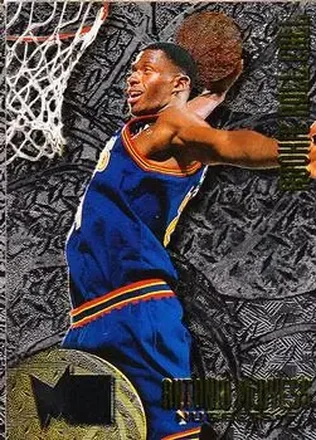1995-96 Metal #R-2 Rookie Roll Call Silver Spotlight Antonio McDyess