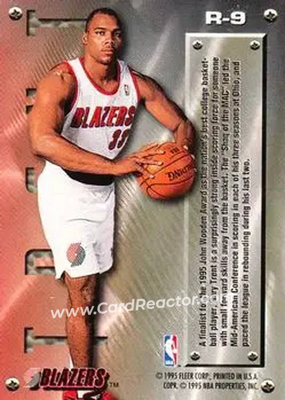 Back of Gary Trent