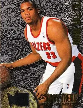 1995-96 Metal #R-9 Rookie Roll Call Silver Spotlight Gary Trent