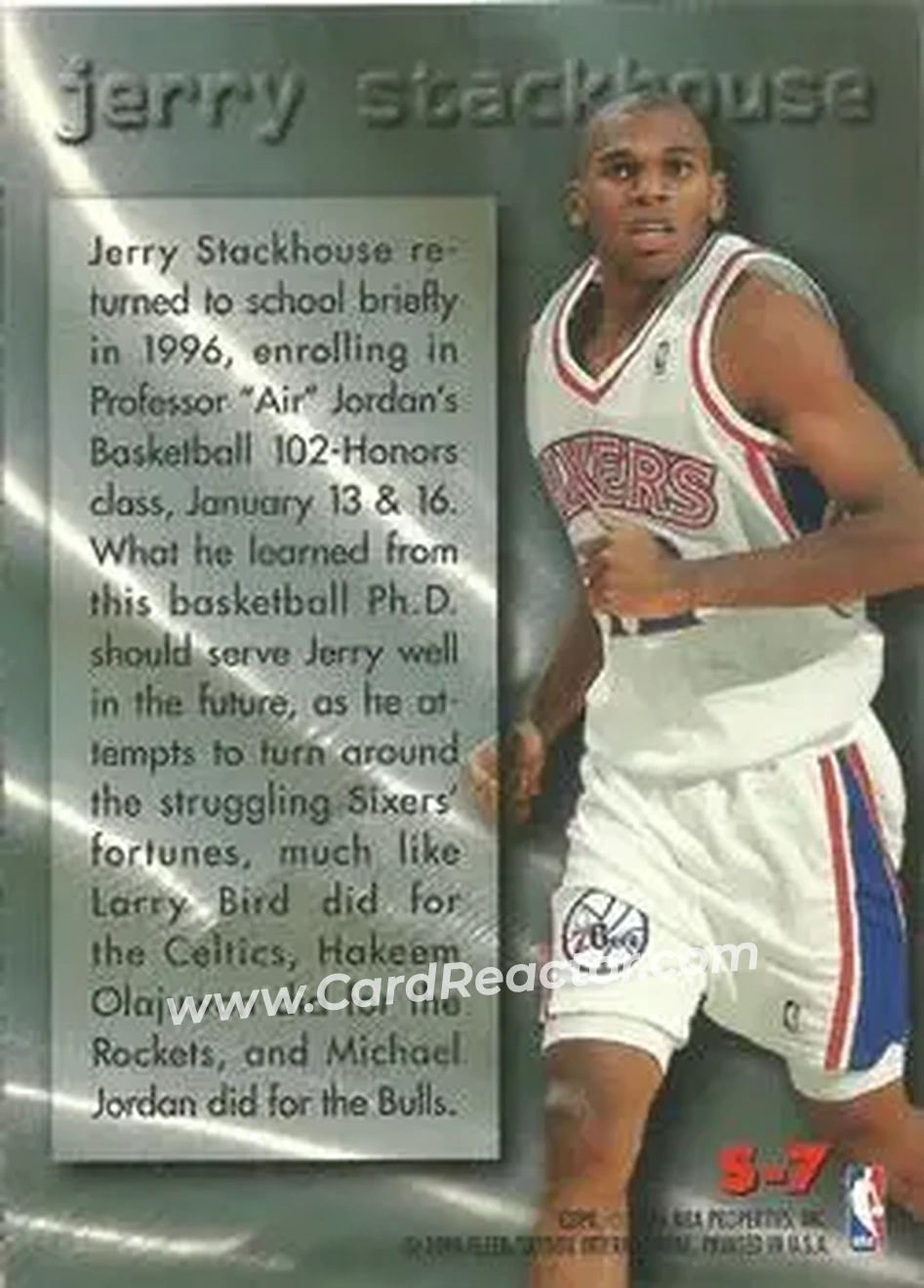 Back of Jerry Stackhouse