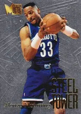 1995-96 Metal #4 Steel Tower Alonzo Mourning