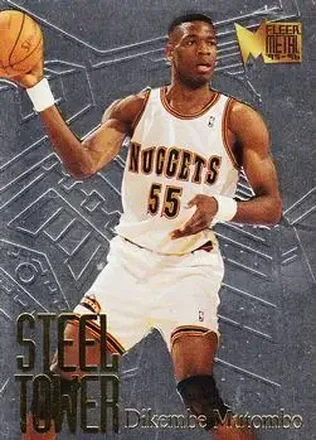 1995-96 Metal #5 Steel Tower Dikembe Mutombo