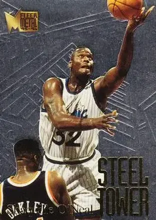 1995-96 Metal #7 Steel Tower Shaquille O'Neal