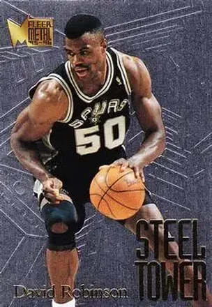 1995-96 Metal #8 Steel Tower David Robinson