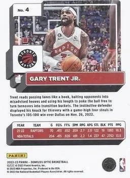 Back of Gary Trent Jr.