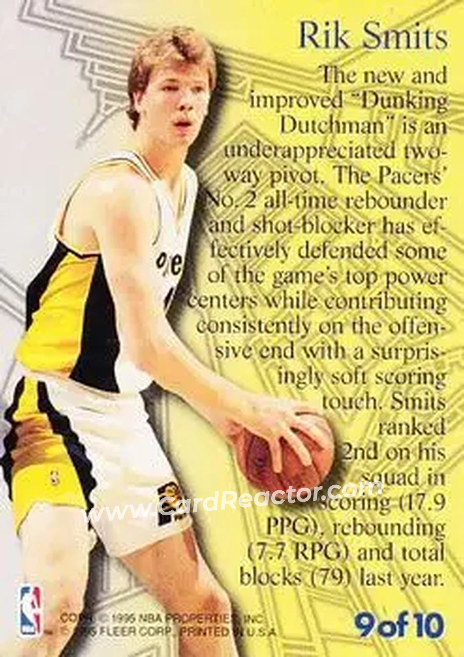 Back of Rik Smits