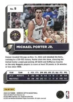 Back of Michael Porter Jr.