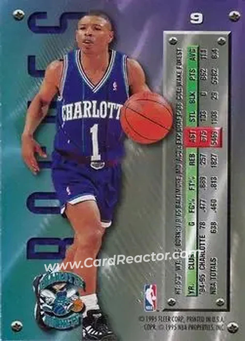 Back of Muggsy Bogues
