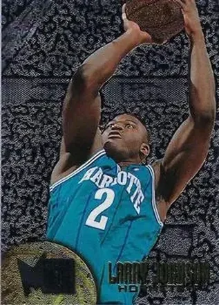 1995-96 Metal #11 Silver Spotlight Larry Johnson