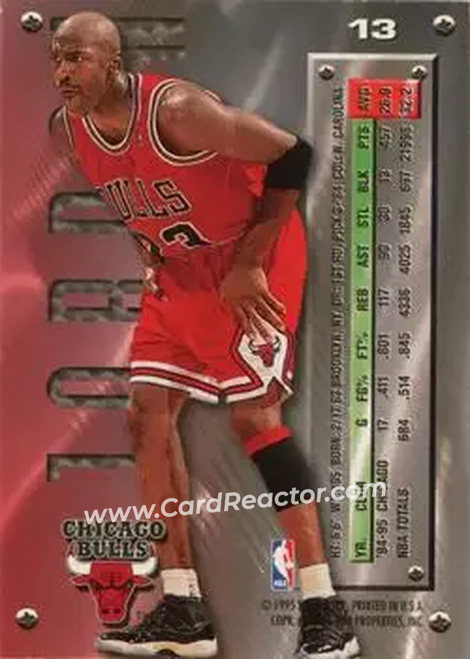 Back of Michael Jordan