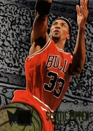 1995-96 Metal #15 Silver Spotlight Scottie Pippen