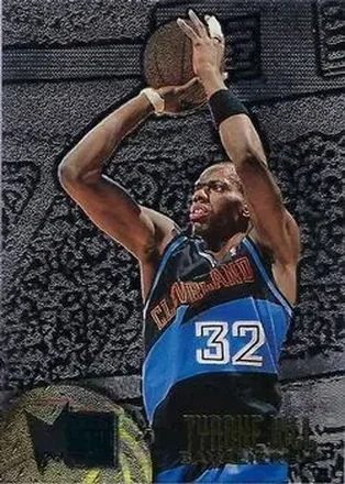1995-96 Metal #17 Silver Spotlight Tyrone Hill