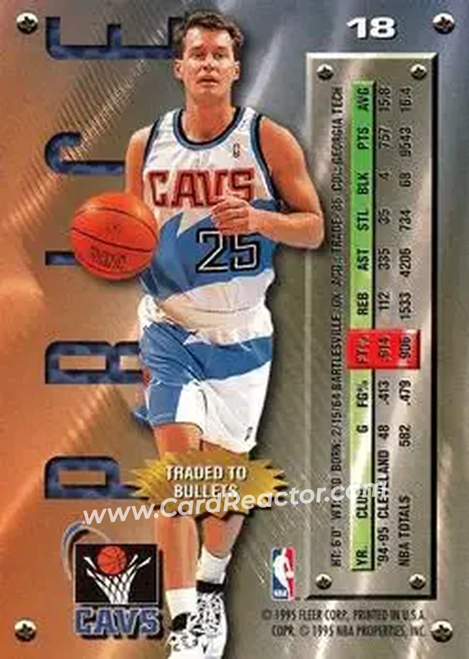 Back of Mark Price