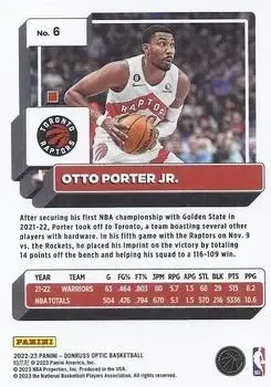 Back of Otto Porter Jr.