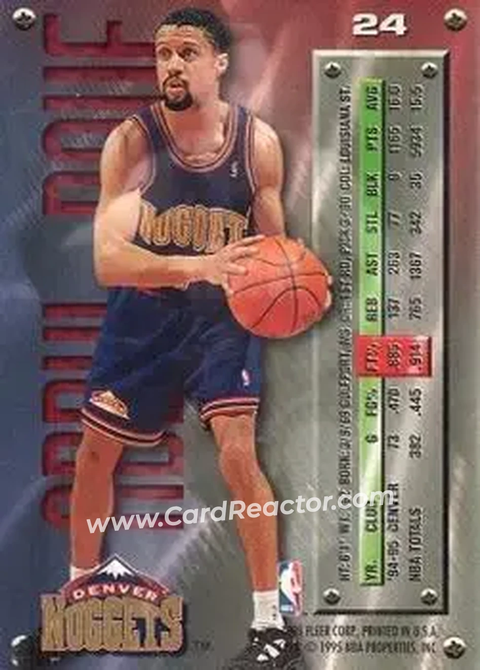 Back of Mahmoud Abdul-Rauf
