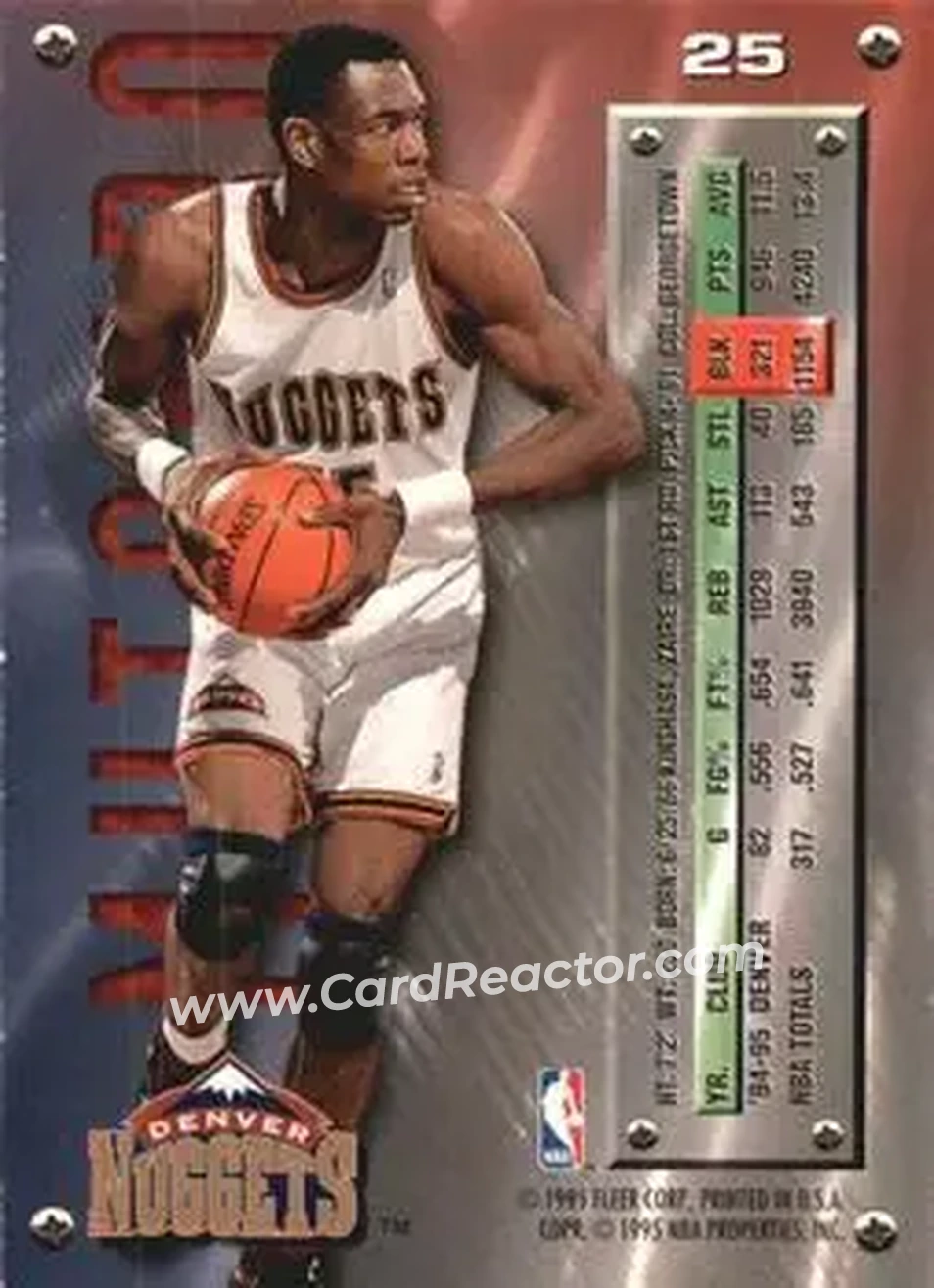 Back of Dikembe Mutombo