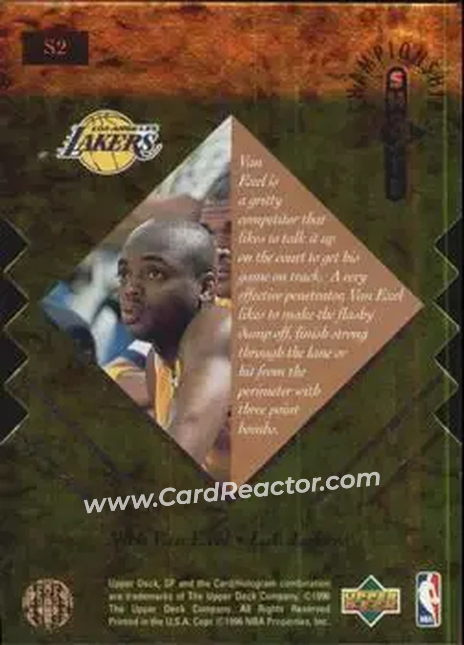 Back of Nick Van Exel