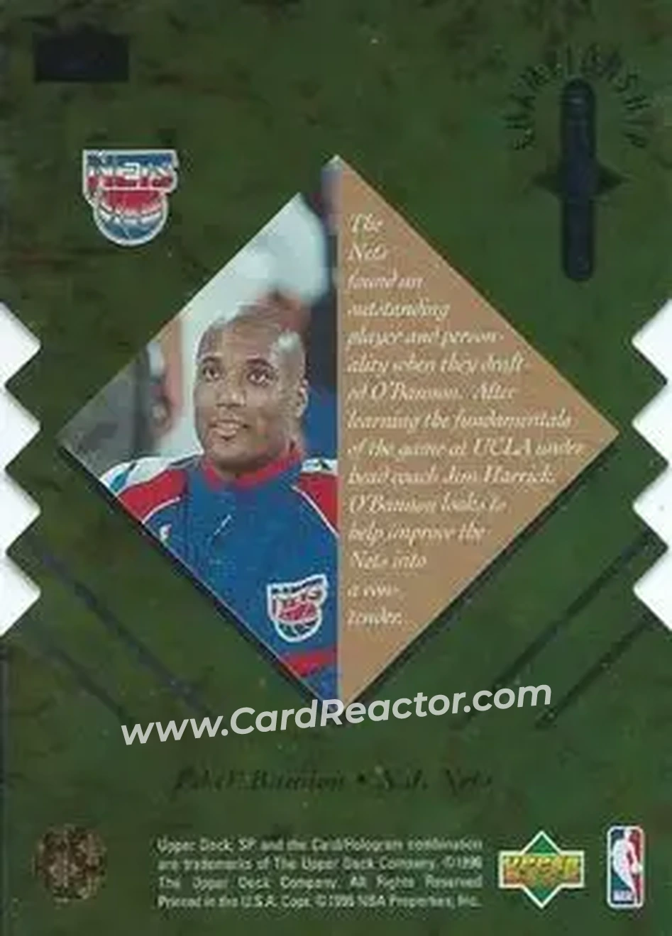 Back of Ed O'Bannon