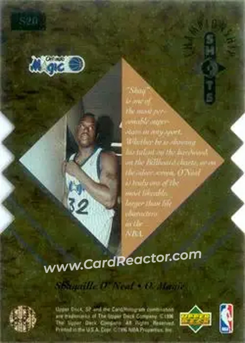 Back of Shaquille O'Neal