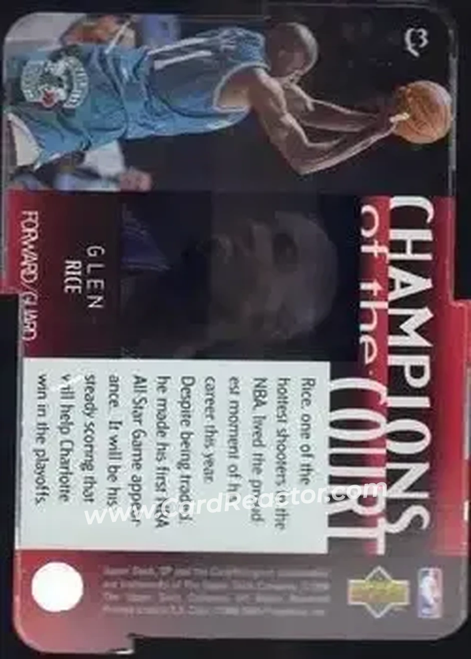 Back of Glen Rice
